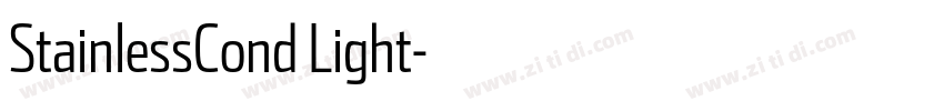 StainlessCond Light字体转换 StainlessCond Light字体转换